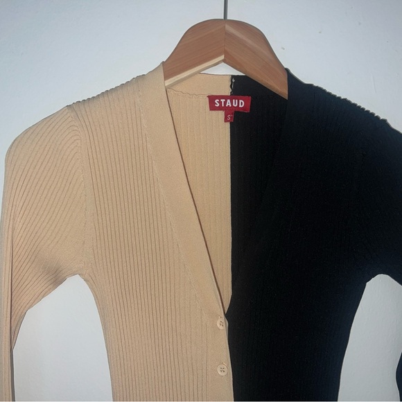 Staud Shoko two toned midi dress size S - Picture 3 of 6